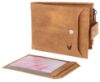 Picture of WildHorn Leather Wallet for Men | Ultra Strong Stitching | Handcrafted | Zip Wallet with 9 Card Slots | 2 ID Slots (Tan Hunter)