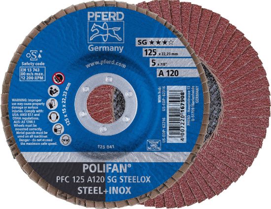 Picture of Pferd 4-1/2 X 7/8 Polifan Sg Alu Ox Conical 80G Part# - 62204