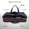 Picture of WildHorn® Leather 15.5 inch Laptop Messenger Bag for Men I Padded Laptop Compartment I Carry Handles with Adjustable Strap I Extra Zip Compartments I DIMENSION : L-15.5 inch W-4 inch H-11 inch