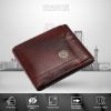 Picture of HAMMONDS FLYCATCHER Genuine Leather Wallets for Men, Brown | RFID Protected Leather Wallet for Men| Mens Wallet with 6 Card Slots| Bi-Fold Money Purse for Men- Gift for Him on Any Occasions