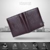 Picture of HAMMONDS FLYCATCHER Wallet for Men - Genuine Leather Bifold Wallets for Men - RFID Protected - 6 Card Slots - Zipper Pocket - Coin Pocket - Croc Brown - Mens Wallet Purse Gift for Him on Any Occasion