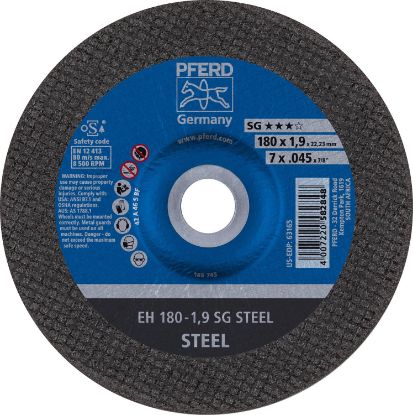 Picture of Pferd 7 X .045 X 7/8 T27 Cut-Off Wheel A 46 S Sg Part# - 63165