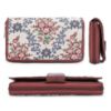 Picture of THE CLOWNFISH Filipia Ladies wallet Womens Wrist Clutch Purse (Pink-Floral)