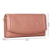 Picture of THE CLOWNFISH Trixie Ladies wallet Purse Sling bag with Shoulder Belt (Peach)