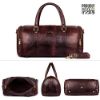 Picture of The Clownfish Regal Series 33 L Leather Travel Duffle Bag (Hickory)