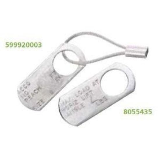 Picture of Acco Chain Stamped Id Tag W/Wire Rope & Sleeve 3-5/8"X1-1/ Part# - 599920003