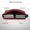 Picture of WildHorn® Leather 13.5 inch Laptop Messenger Bag for Men I Padded Laptop Compartment I Adjustable Strap I Dimension: L- 14inch H- 11inch W- 3.5inch (MAROON)