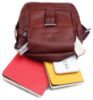 Picture of WildHorn Leather Sling Messenger Bag for Men I Multipurpose Crossbody Bag I Travel Bag with Adjustable Strap I Utility Bag I Dimension : L-6 inch W-2.7 inch H-8.5 inch
