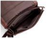 Picture of WildHorn® Leather 11.5 inch Messenger Bag for Men I Multipurpose Bag I Office Bag I Travel Bag with Adjustable Strap DIMENTION : L-11.5 inch W-3 inch H-13.5 inch (BROWN CRAC)