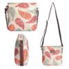 Picture of THE CLOWNFISH Aahna Printed Handicraft Fabric Crossbody Sling bag for Women Casual Party Bag Purse with Adjustable Shoulder Strap for Ladies College Girls (Cream-Leaf Print)