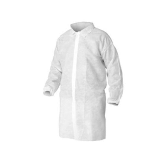 Picture of Kimberly-Clark Professional Labcoat-Wht-Snapfront-Lrg Komfortgu Part# - 40103