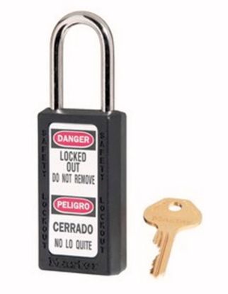 Picture of Master Lock® 6 Pin Tumbler Padlock Keyed Diff. Safety Lock Part# - 411Blk