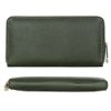 Picture of The Clownfish Monalisa Collection Genuine Leather Womens Wallet Clutch Ladies Purse with Multiple Card Slots & Metal Zip Around Closure (Green)