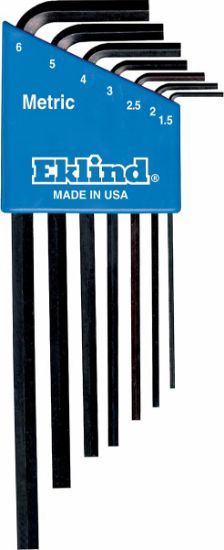 Picture of Eklind Tool 7Pc. Metric L-Wrench Hexkey Set Long Arm Part# - 10607