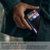 Picture of HAMMONDS FLYCATCHER Genuine Leather Card Holder for Men and Women, Black | RFID Protected Front Pocket Card Holder Wallet for Men | Slim Card Wallet with 6 Card Slots, 1 ID Card Slot, 1 Currency Slot