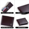 Picture of HAMMONDS FLYCATCHER Genuine Leather Wallets for Men, Croc Brown | RFID Protected Leather Wallet for Men | Mens Wallet with 4 Card Slots | Purse for Men - Gift for Valentine Day, Father's Day, Birthday