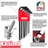 Picture of Eklind Tool 7-Pc Ball-Hex-L-Wrench Key Set Long Series Part# - 13207