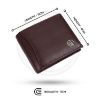 Picture of Hammonds Flycatcher Genuine Leather Wallets for Men, Redwood Brown | RFID Protected Leather Wallet for Men| Mens Wallet with 6 Card Slots, Card Container| Gift for Valentine Day, Fathers Day, Birthday