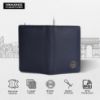Picture of HAMMONDS FLYCATCHER Genuine Leather Card Holder for Men/Card Holder for Women, Prussian Blue | RFID Protected Leather Card Holder Wallet for Men | Card Wallet with 6 Card Slots | Gift for Men & Women