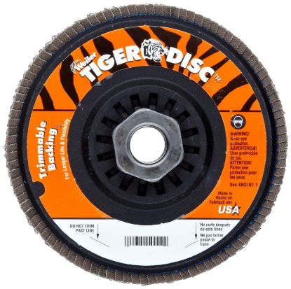 Picture of Weiler® 4-1/2" X5/8-11 Type 29 Style Gr. Wheel 80 Grit Part# - 50008