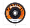 Picture of Weiler® 4-1/2" X5/8-11 Type 29 Style Gr. Wheel 80 Grit Part# - 50008