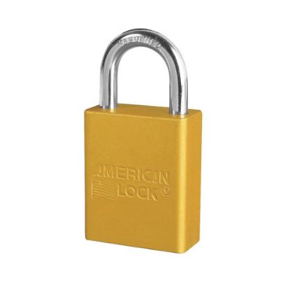 Picture of American Lock 5 Pin Gold Safety Lockout Padlock Keyed Alike Part# - A1105Kaylw-22558