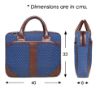 Picture of THE CLOWNFISH Livia Unisex Tapestry 15.6 inch Laptop Messenger Bag Briefcase (Blue)