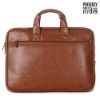Picture of The Clownfish Eros Faux Leather Expandable 15.6 inch Laptop Messenger Bag Briefcase (Tan)