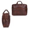 Picture of THE CLOWNFISH 10 Litre Faux Leather 15.6 inch Laptop Messenger Bag Briefcase Laptop Bag (Tan)