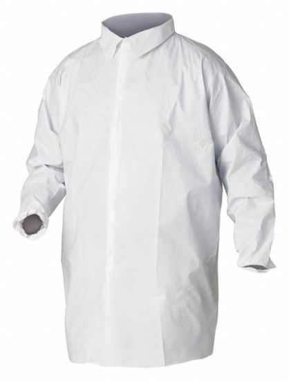 Picture of Kimberly-Clark Professional X-Large Lab Coat Wht Klngd Xp1 Part# - 44444