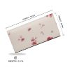 Picture of Mai Soli Cosmos Genuine Leather Hand Wallet for Women, Clutch for Girls, Purse For Women With 12 Card Slots, 1 Coin Pocket and Currency Compartments, Flower Printed Flap Closure Gift For Women - Beige