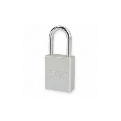 Picture of Master Lock® Anodized Alum Clr/Sil Safety Padlock. 1/4" Shack Part# - A1105Clr