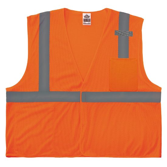 Picture of Ergodyne Economy Vest Class Ii Mesh H&L Orange Size 4Xl/5 Part# - 21019