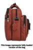 Picture of K London Tan Artificial Leather Handmade Men & Women Laptop Bag Cross Over Shoulder Messenger Bag Office Bag (1102_tan)
