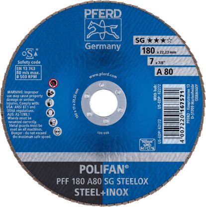 Picture of Pferd 7 X 7/8 Polifan Sg Alu Ox Flat 80G Part# - 62172