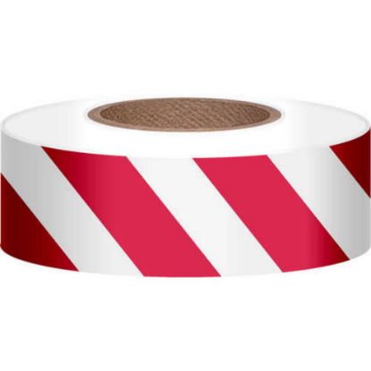 Picture of Presco 1-3/16Inx300Ft Tape Stripes Red/White Part# - Swr