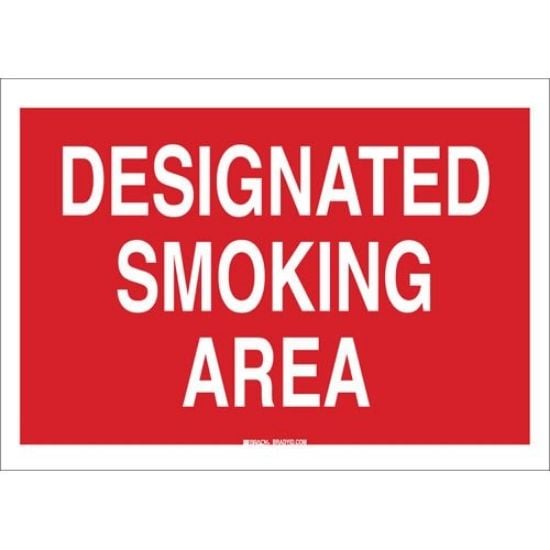 Picture of Brady® Designated Smoking Area Part# - 46990