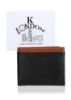 Picture of K London Edinburgh Black Sleek Card Coin Pocket Men's Wallet (6004_blacktan)