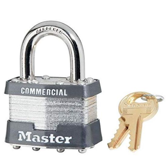 Picture of Master Lock® Zero Bitted Laminated Steel Model 21 Padlock Part# - 21Kz