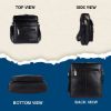 Picture of HAMMONDS FLYCATCHER Leather Sling Bag for Men - Black Stylish Crossbody One Side Bag with Multiple Pockets, Adjustable Shoulder Straps - Messenger Bag Ideal for Travel and Office Use, 1-Year Warranty