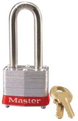 Picture of Master Lock® 4 Pin Tumbler Padlock Keyed Alike 2" Shackle Part# - 3Kalhred-0344