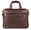 Picture of The Clownfish Regal 15.6-Inch Unisex Laptop Bag|Messenger Bag|Tablet Bag|Business Briefcase, Office Handbag Briefcase Shoulder Messenger Bag for Laptop (Dark Brown)