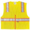 Picture of Mcr Safety Class 2 Poly Safety Vest3 Org/Silv Part# - Survlxl