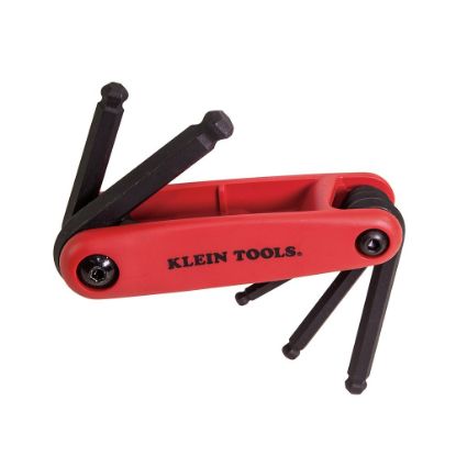 Picture of Klein Tools 33287 5 Metric Size Grip-It Ball Hex Set Part# - 70572