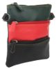 Picture of K London Small Sling Bag for Women & Girls (Black,Red & Green) (1301_grn_red)