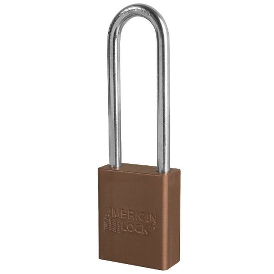 Picture of American Lock Aluminum Padlock - Dyranodic 3" Shackle Part# - A1107Brn