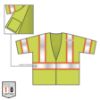 Picture of Ergodyne Glowear 8330Z Class 3 Two Tone Vest Lime S/M Part# - 22183