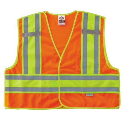 Picture of Ergodyne Glowear 8245 Public Safety Vest  Orange S/M Part# - 23383