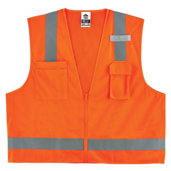 Picture of Ergodyne Glowear 8249Z Cls 2 Econsurveyors Vest 4-5Xl Or Part# - 24019