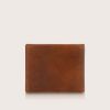 Picture of eske Nix - Genuine Leather Mens Bifold Wallet - Holds Cards, Coins and Bills - 6 Card Slots - Everyday Use - Travel Friendly - Handcrafted-Cognac Texas